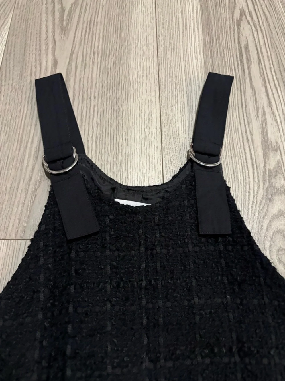Zara Girls Textured Pinafore Dress Size 8
